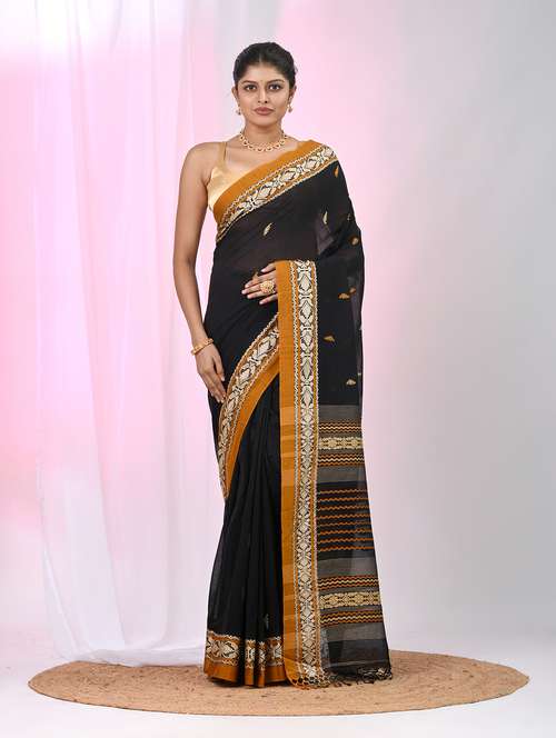 women self design handloom saree with blouse - 22060777 -  Standard Image - 0