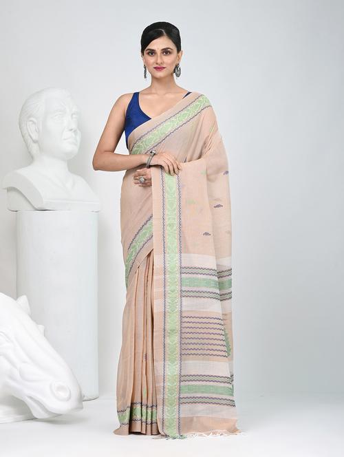 women self design handloom saree with blouse - 22060779 - Standard Image - 0