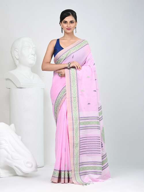women self design handloom saree with blouse - 22060780 -  Standard Image - 0