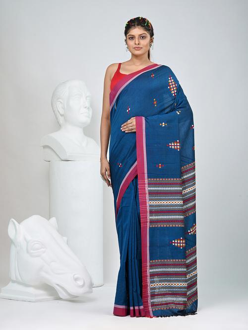 women self design handloom saree with blouse - 22060783 -  Standard Image - 0