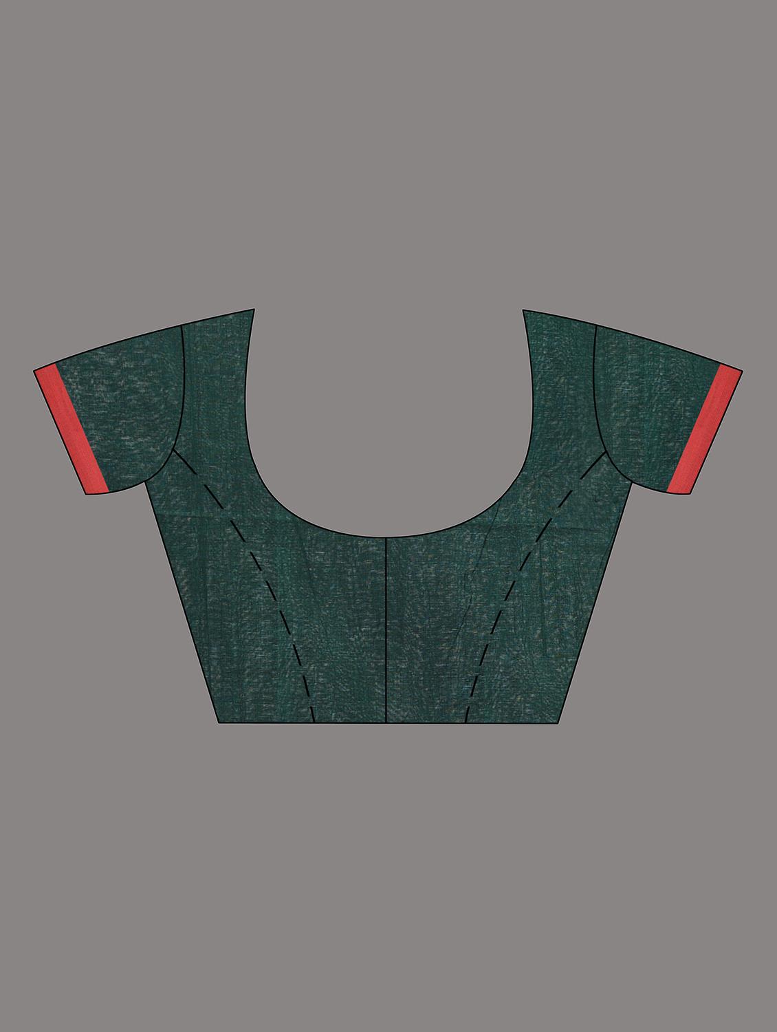 women self design handloom saree with blouse - 22060791 - Standard Image - 5