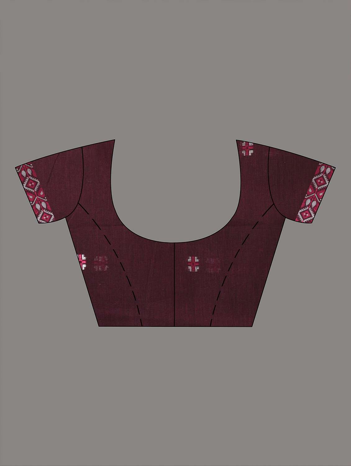 women self design handloom saree with blouse - 22060814 -  Standard Image - 5