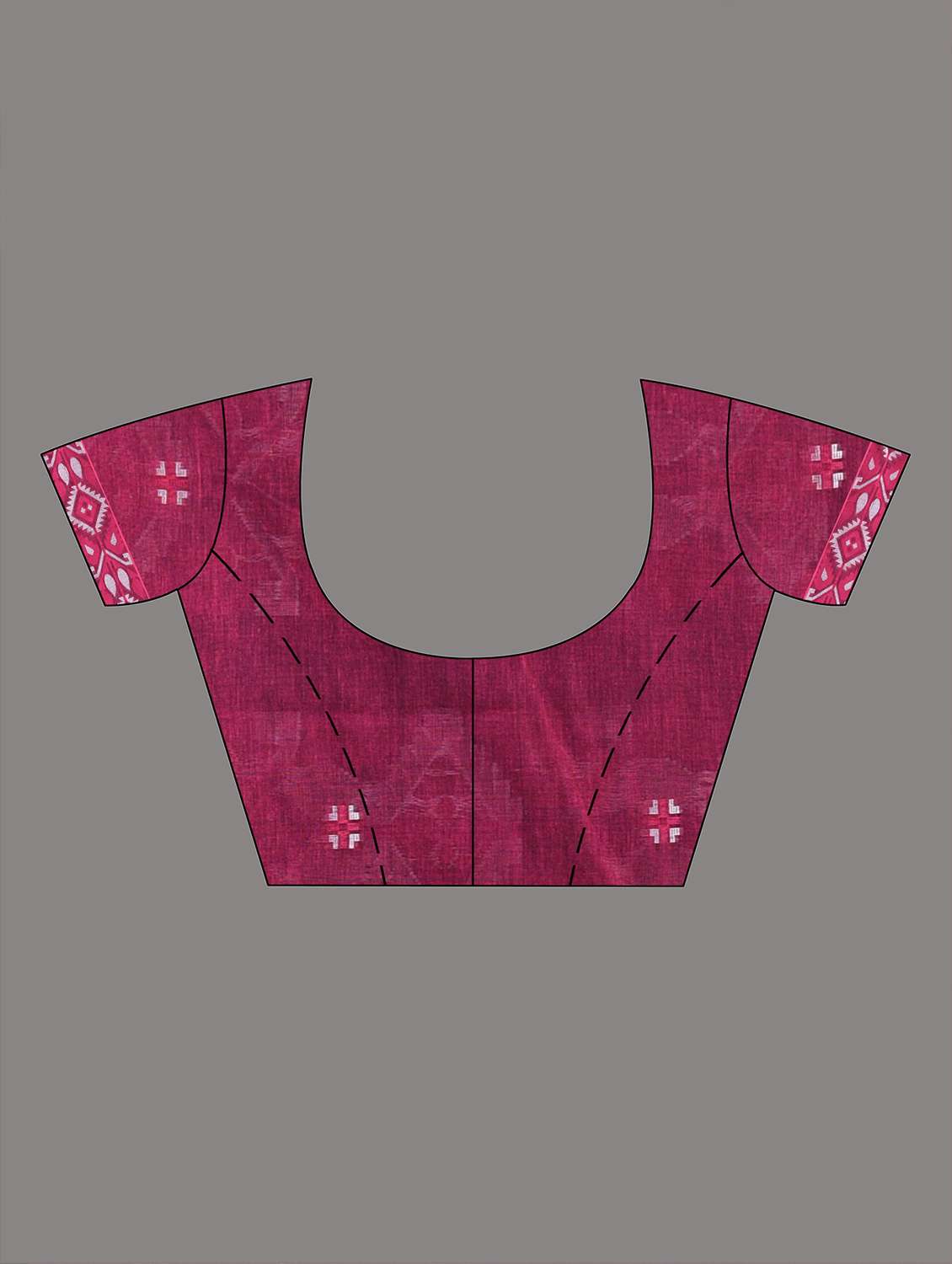 women self design handloom saree with blouse - 22060816 -  Standard Image - 5