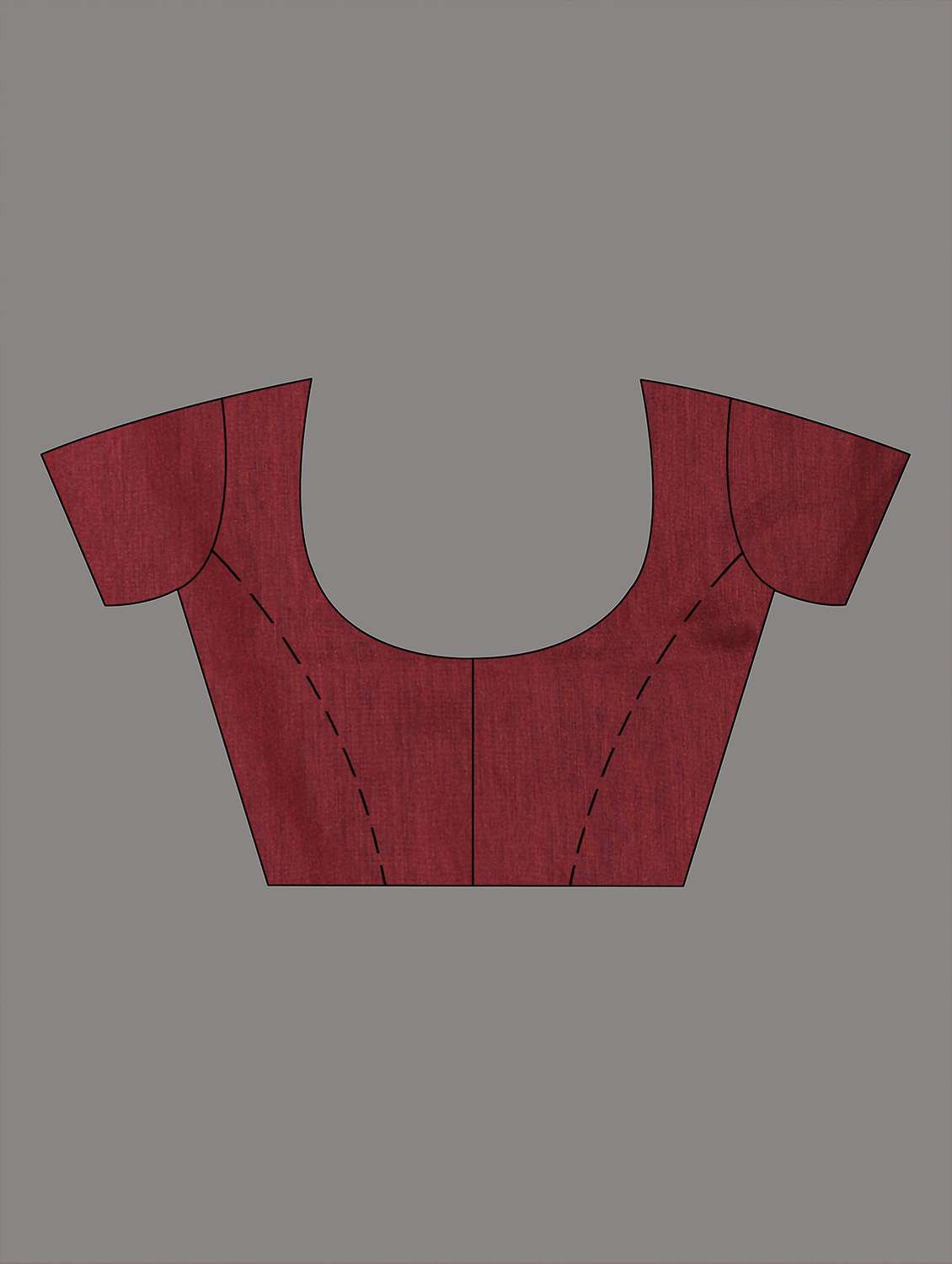 women solid with work handloom saree with blouse - 22060830 -  Standard Image - 5