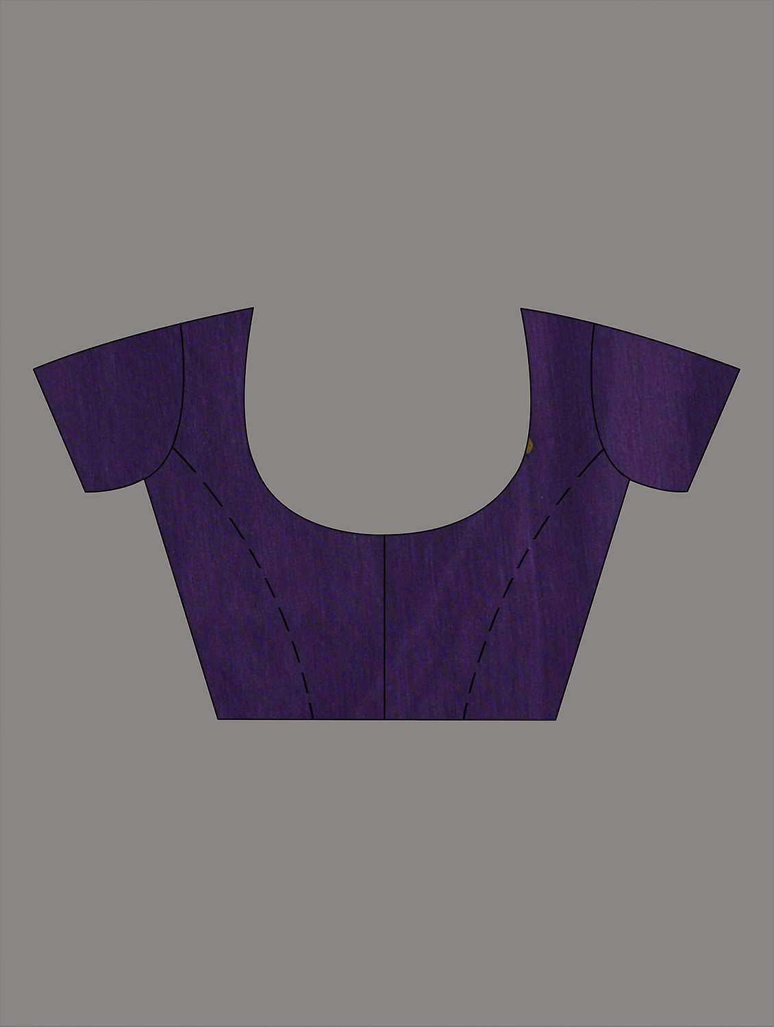 women solid with work handloom saree with blouse - 22060838 -  Standard Image - 5