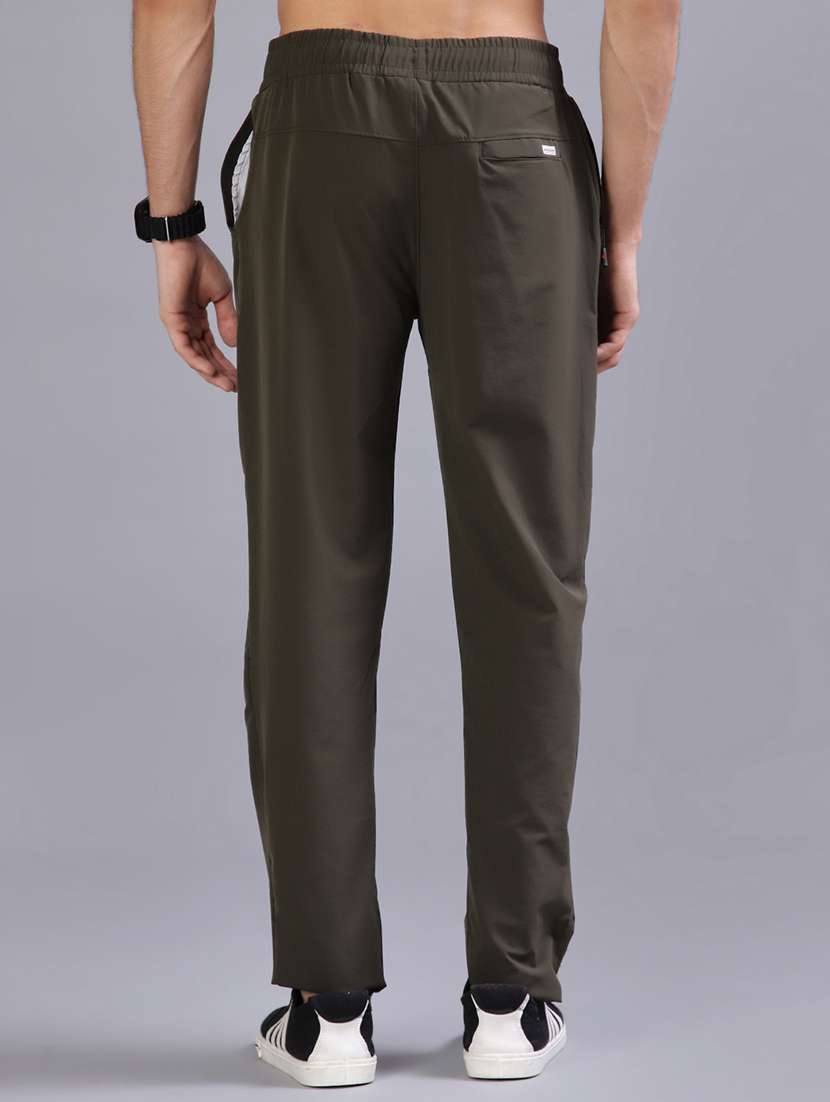 men solid mid rise regular fit track pant - 22060905 -  Standard Image - 3