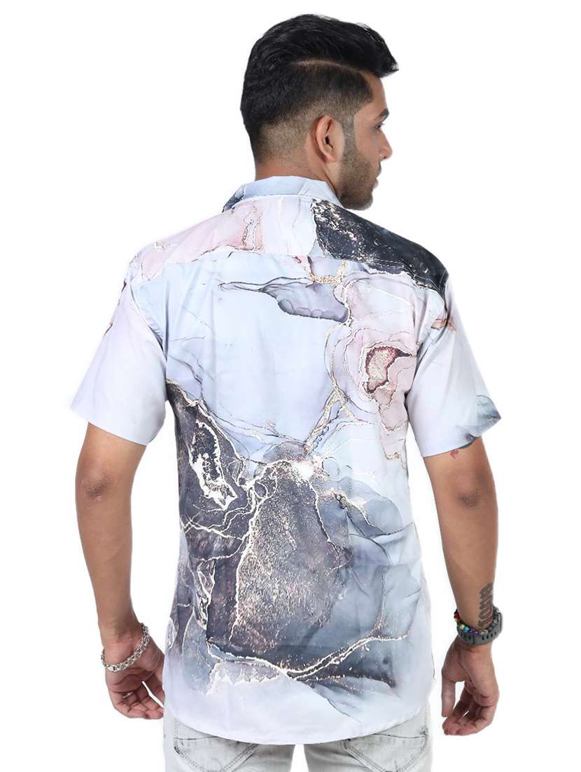 men printed short sleeve regular fit t-shirt - 22060952 -  Standard Image - 3