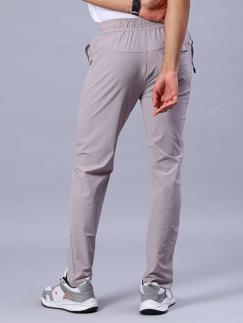 men solid mid rise regular fit track pant - 22060965 - Standard Image - 3