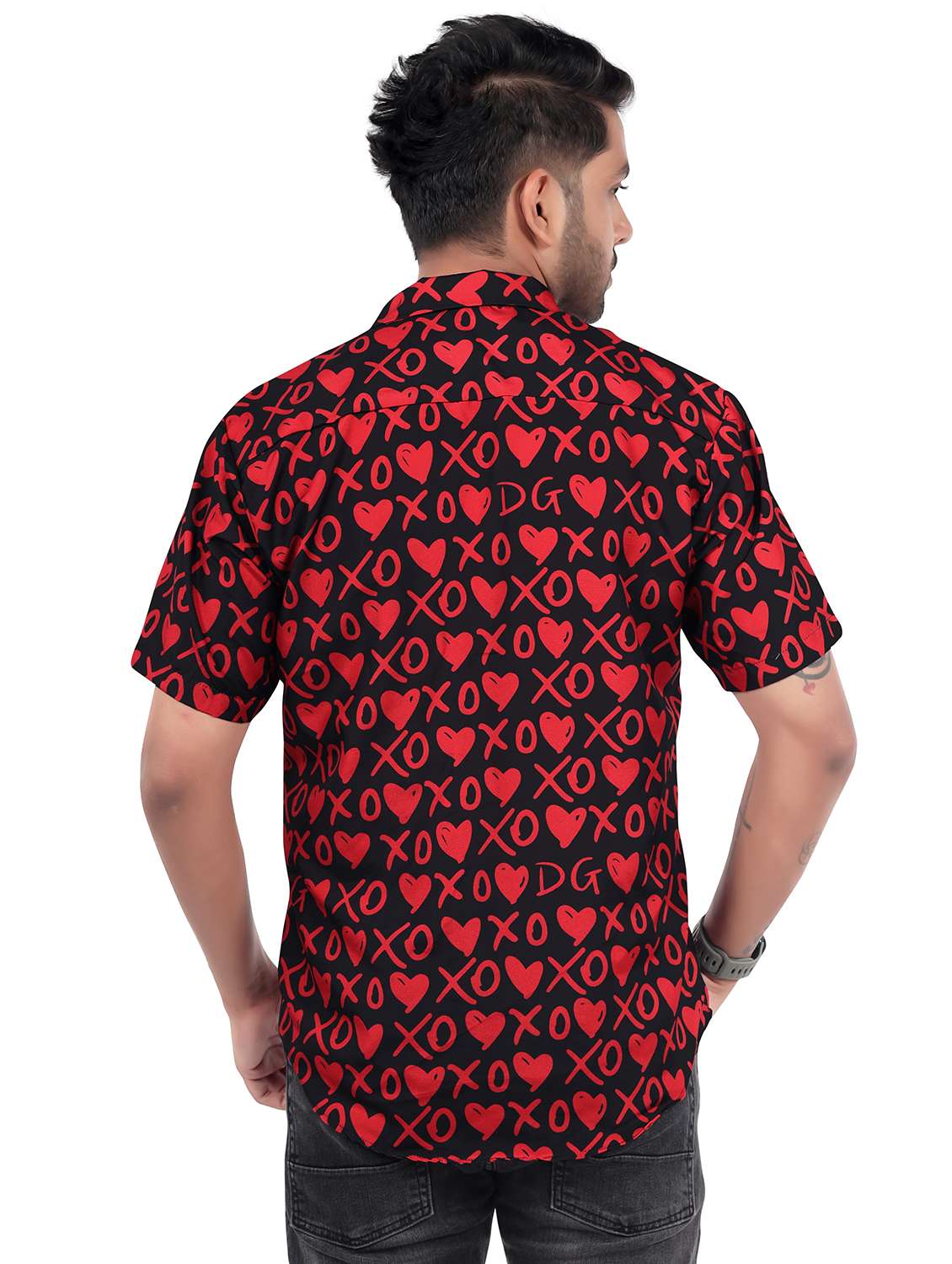 men printed short sleeve regular fit shirt - 22061181 - Standard Image - 3
