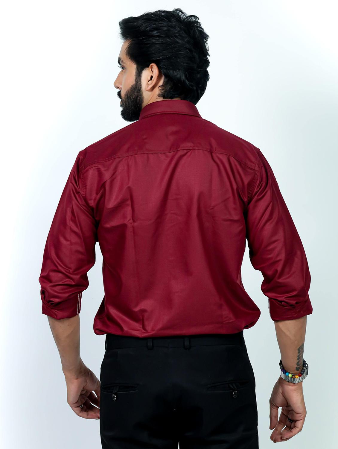 men checkered collared long sleeve regular fit shirt - 22061280 - Standard Image - 3