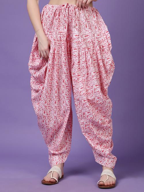 women printed mid rise patiyala salwar - 22061366 - Standard Image - 0