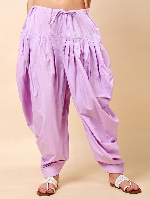 women lavender solid patiyala salwar - 22061372 -  Standard Image - 0