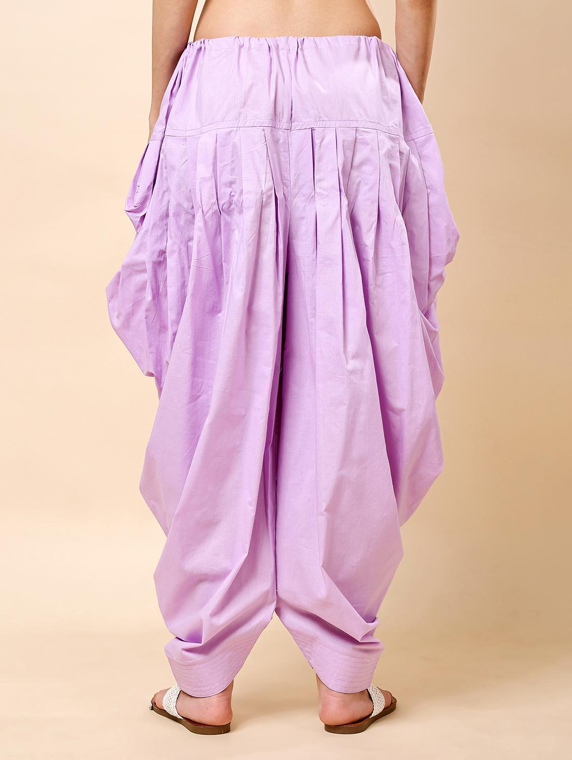 women lavender solid patiyala salwar - 22061372 - Standard Image - 3