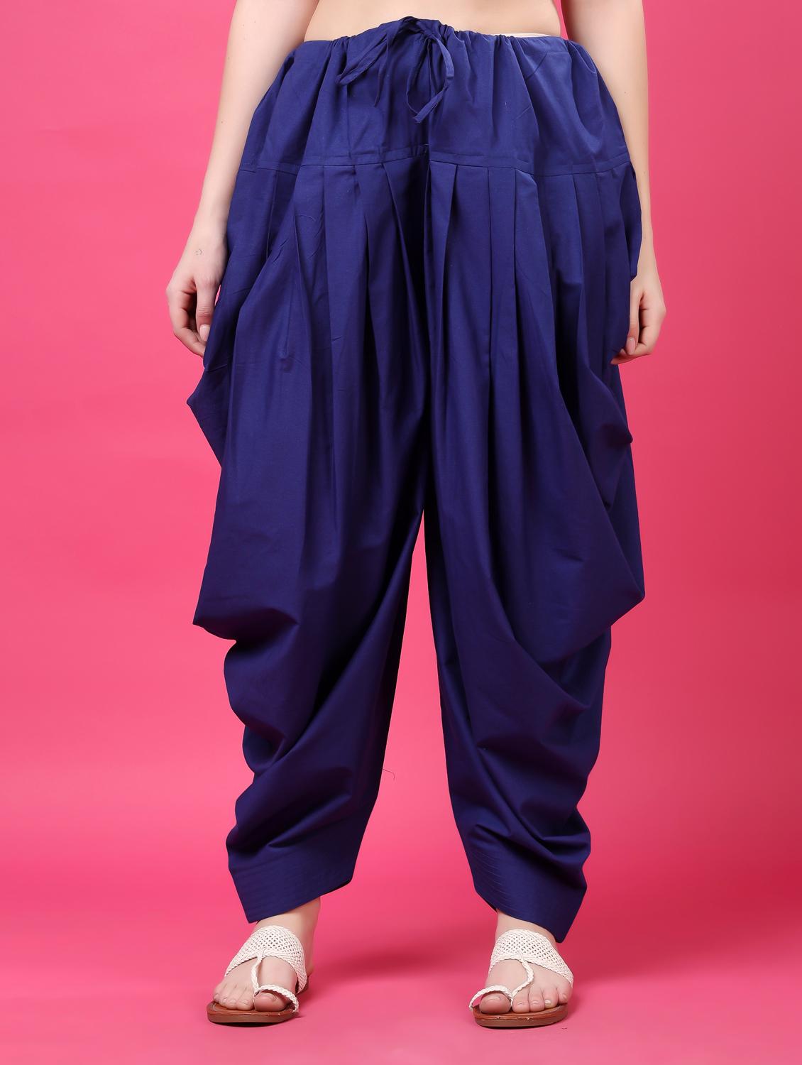women solid mid rise patiyala salwar
