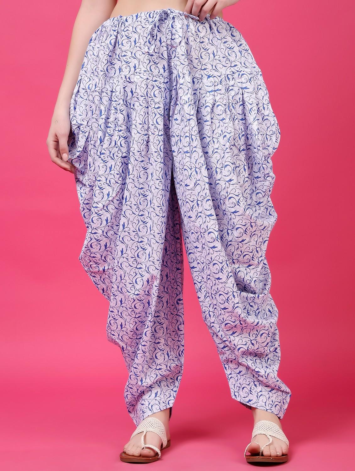 women printed mid rise patiyala salwar - 22061376 - Zoom Image - 0