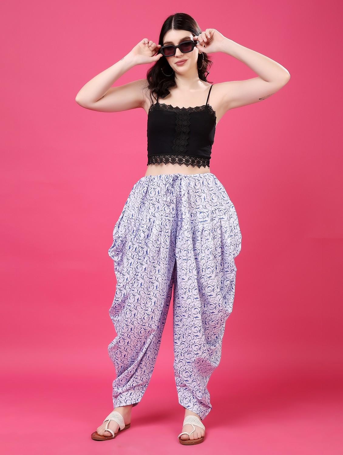 women printed mid rise patiyala salwar - 22061376 - Standard Image - 5
