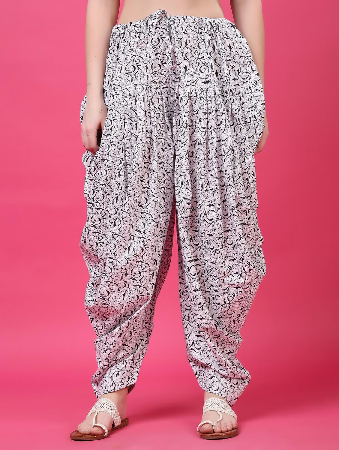 women printed mid rise patiyala salwar - 22061377 - Zoom Image - 0