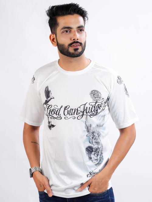 men printed short sleeve regular fit t-shirt - 22061405 - Standard Image - 0