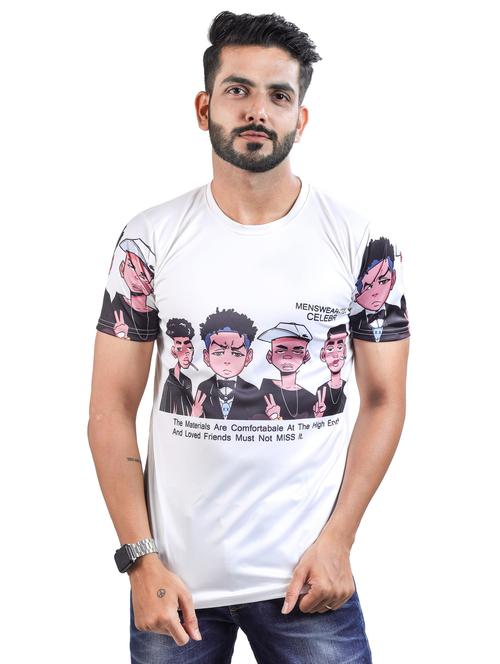 men printed short sleeve regular fit t-shirt - 22061420 - Standard Image - 0