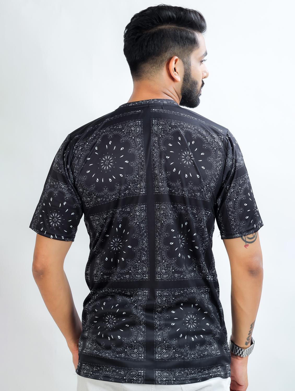 men printed short sleeve regular fit t-shirt - 22061433 - Standard Image - 3
