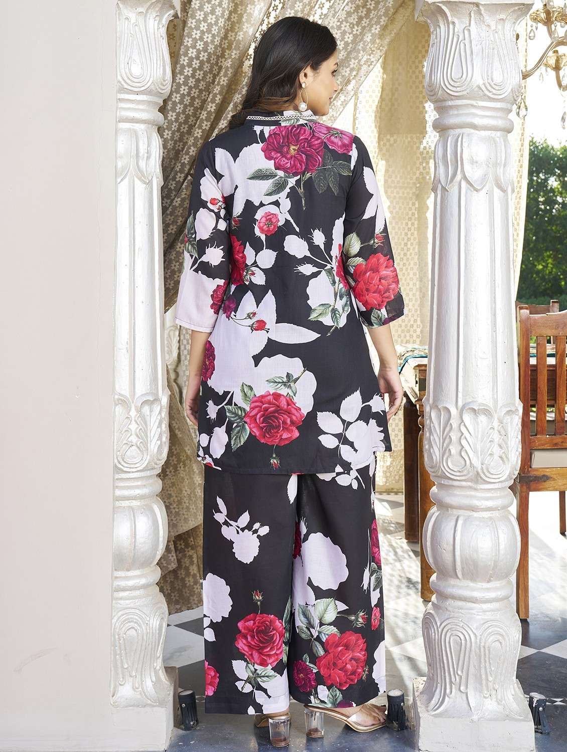 black cotton coord set - 22061530 - Standard Image - 3