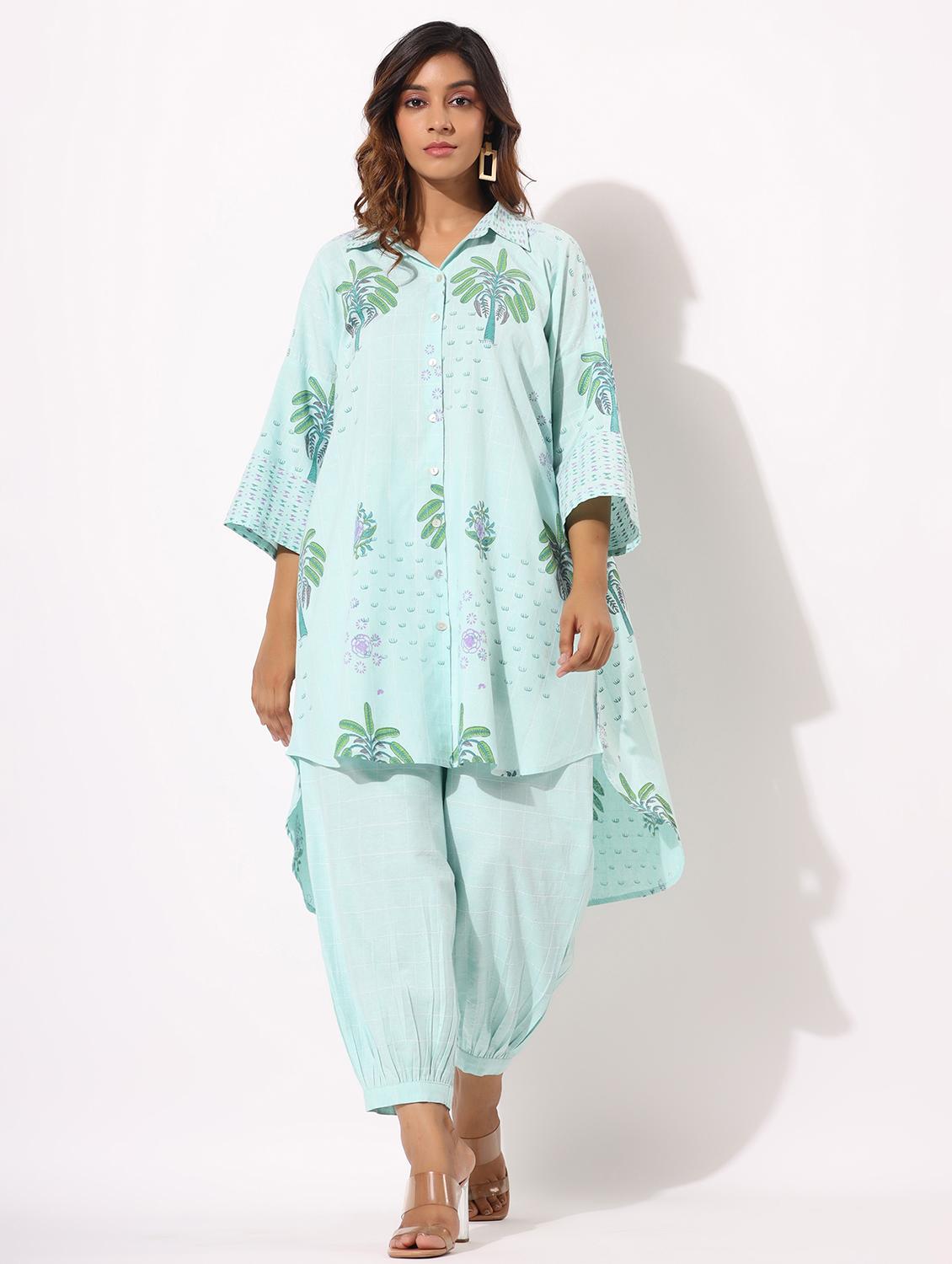 light blue cotton coord set