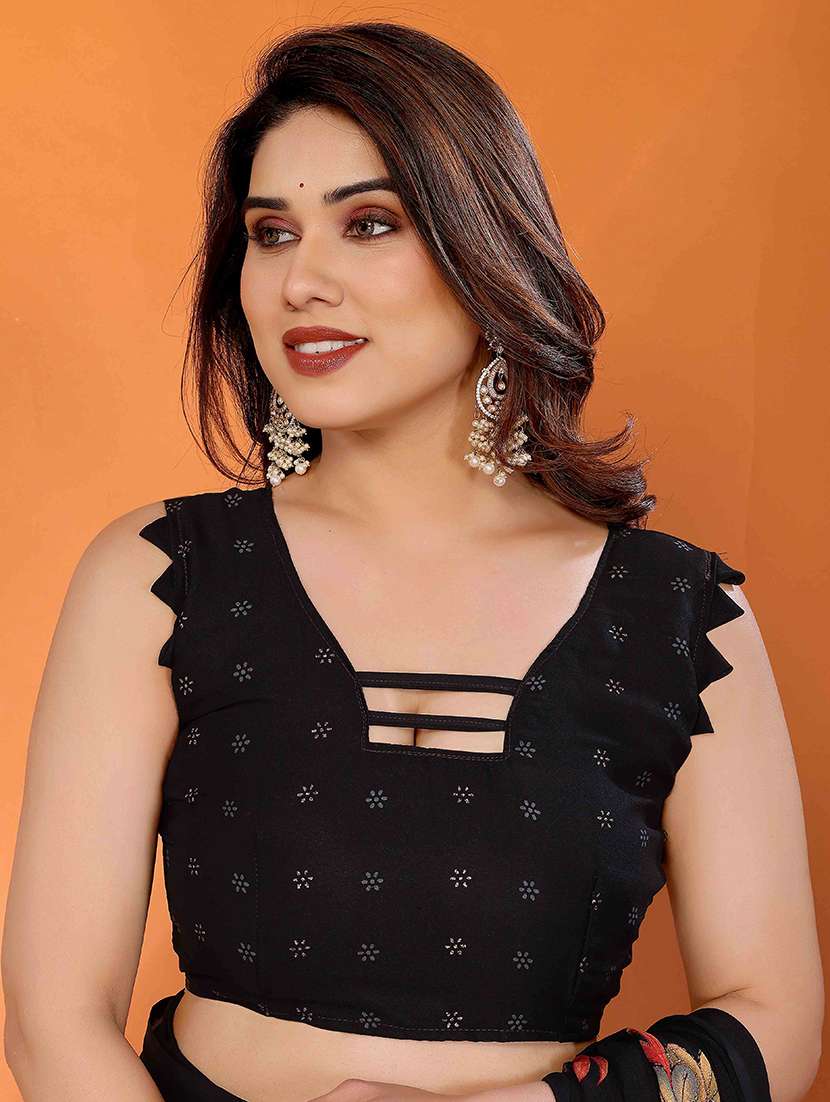 women floral printed saree with blouse - 22061563 -  Standard Image - 3