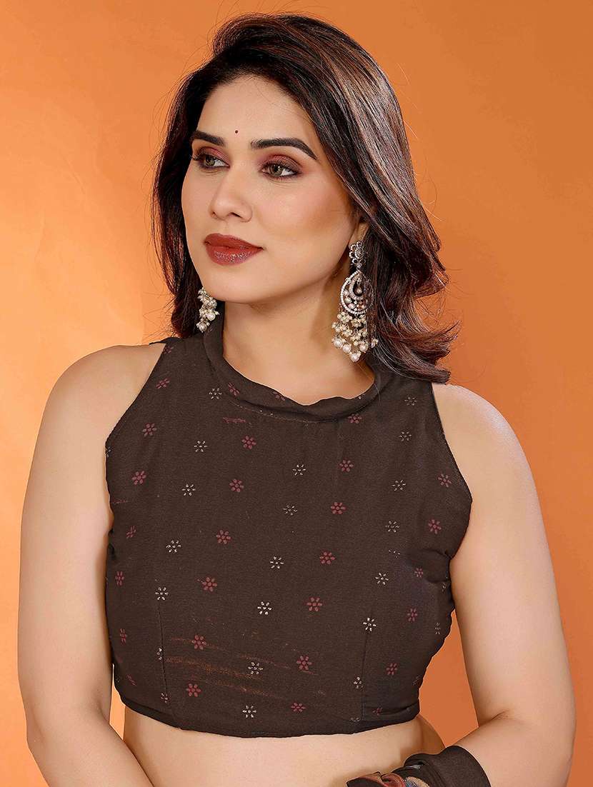 women floral printed saree with blouse - 22061564 -  Standard Image - 3