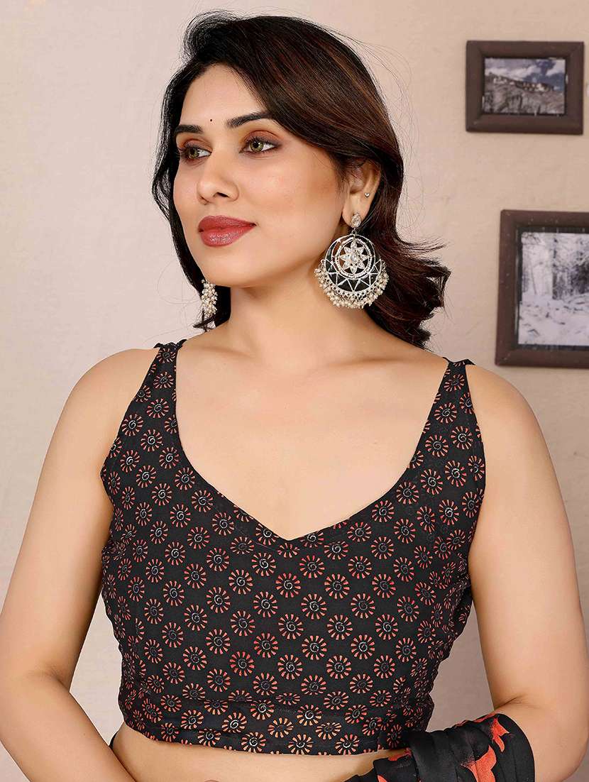 women floral printed saree with blouse - 22061601 -  Standard Image - 3