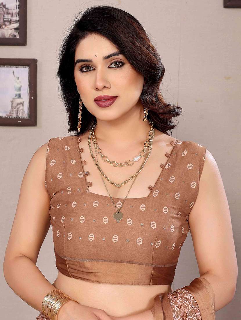 women floral printed saree with blouse - 22061603 -  Standard Image - 3