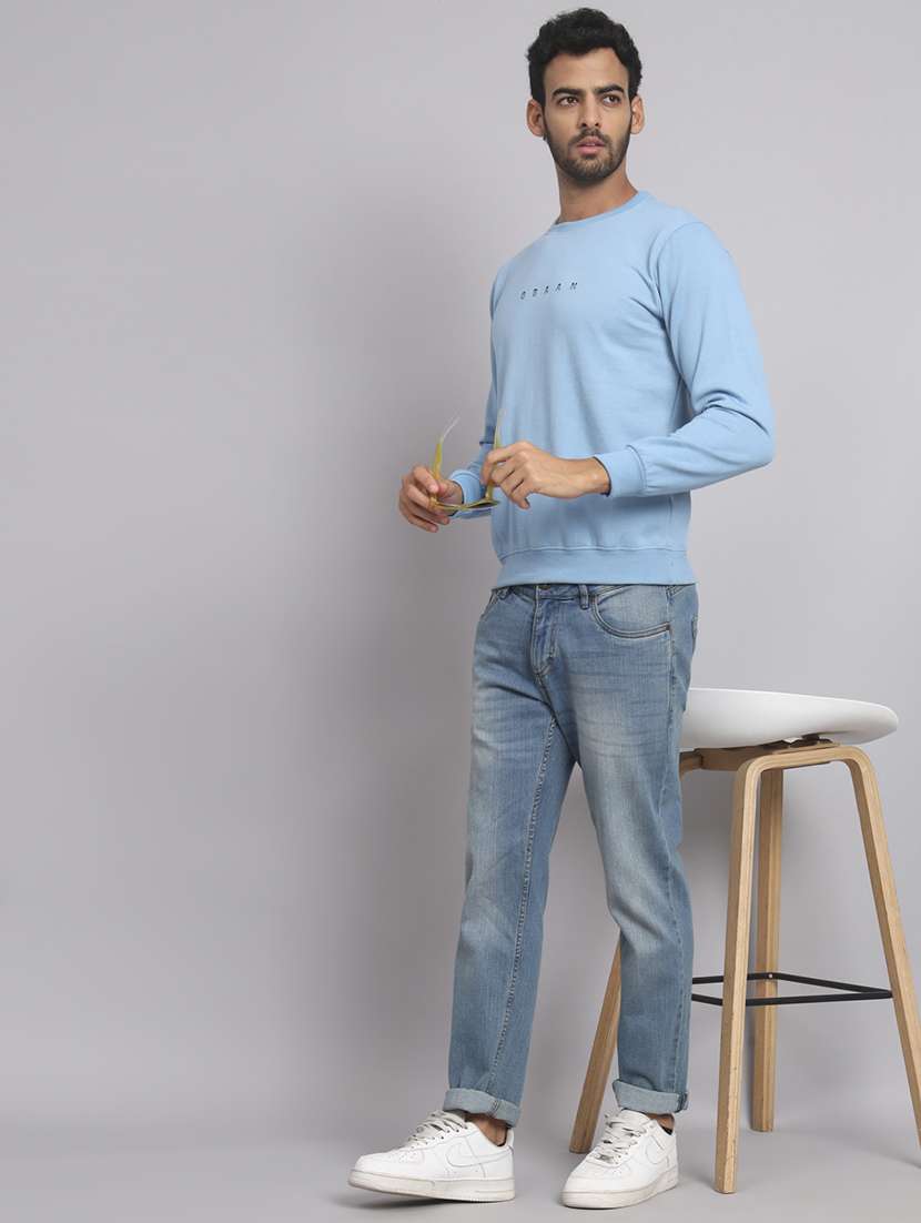 men printed long sleeve regular fit sweatshirt - 22061703 - Standard Image - 3