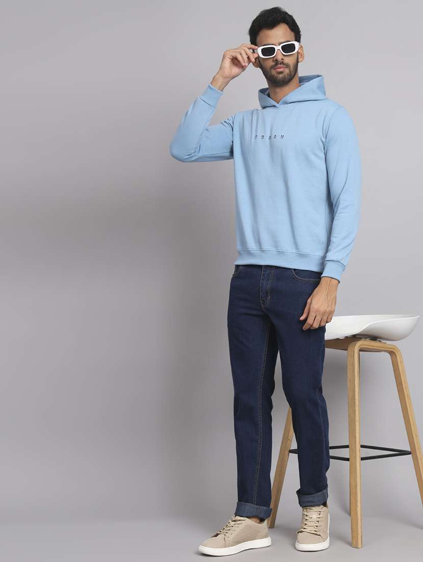 men printed long sleeve hooded sweatshirt - 22061709 -  Standard Image - 3