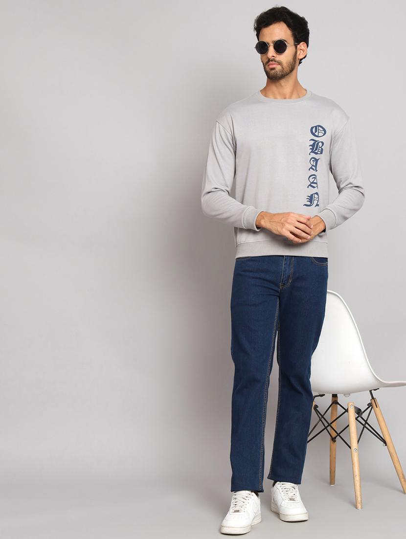 men printed long sleeve regular fit sweatshirt - 22061712 - Standard Image - 3