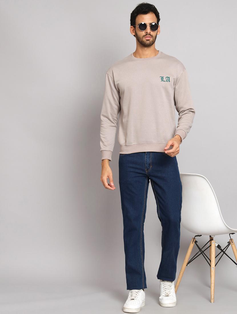 men printed long sleeve regular fit sweatshirt - 22061716 - Standard Image - 3