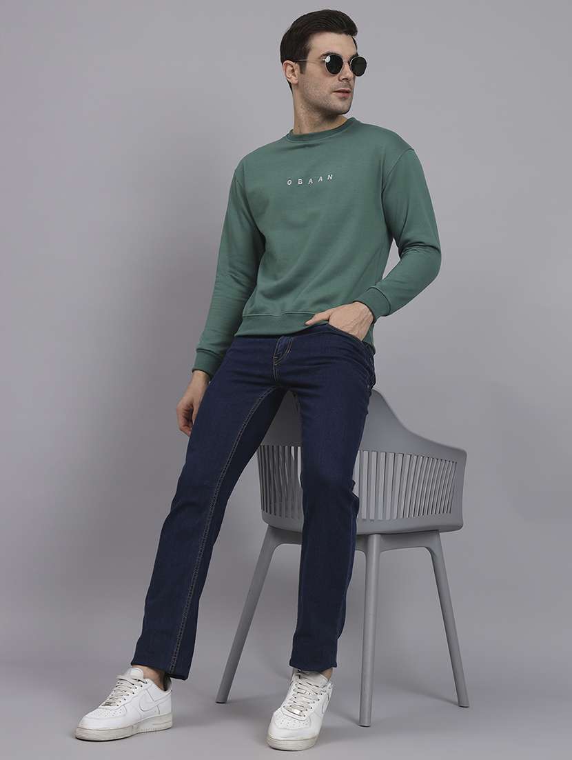 men printed long sleeve regular fit sweatshirt - 22061740 - Standard Image - 3