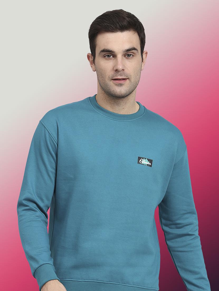 men solid long sleeve regular fit sweatshirt - 22061743 - Zoom Image - 0