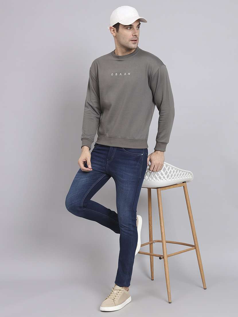 men printed long sleeve regular fit sweatshirt - 22061745 -  Standard Image - 3