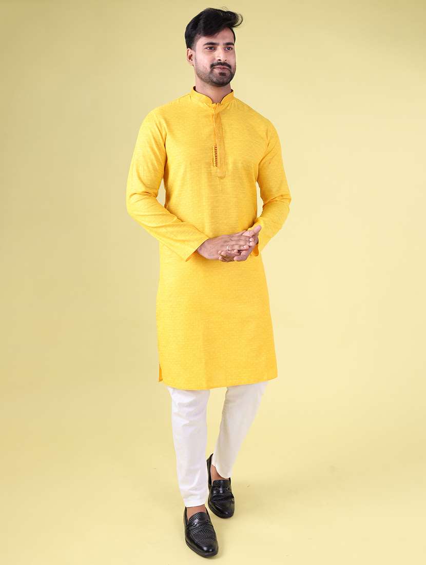 men mandarin neck kurta pyjama ethnic wear set - 22061901 -  Zoom Image - 0