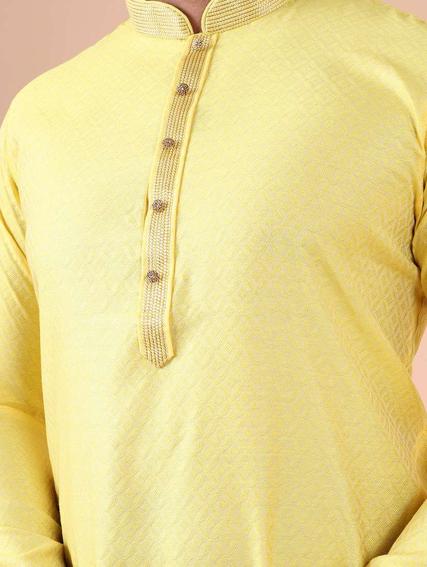 men mandarin neck kurta pyjama ethnic wear set - 22061910 - Standard Image - 5