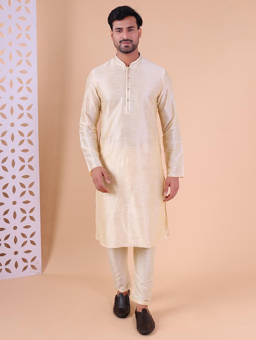 men mandarin neck kurta pyjama ethnic wear set - 22062018 - Zoom Image - 0