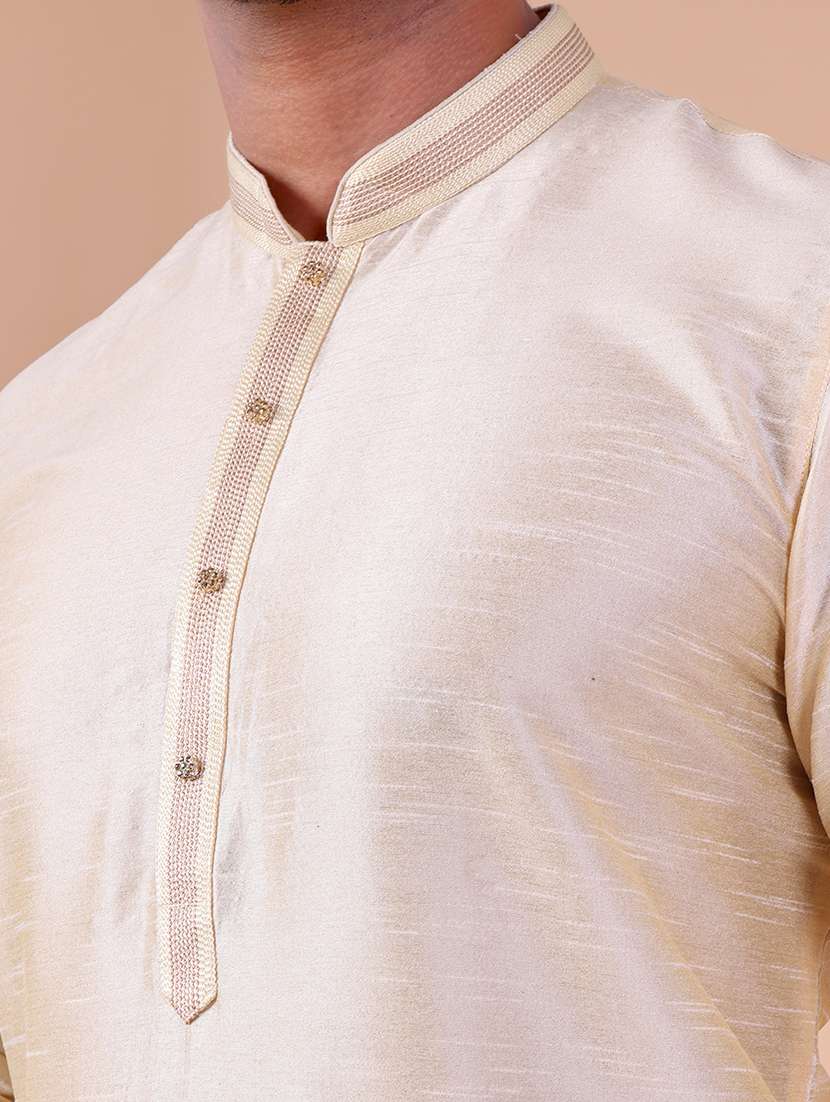 men mandarin neck kurta pyjama ethnic wear set - 22062018 - Standard Image - 5