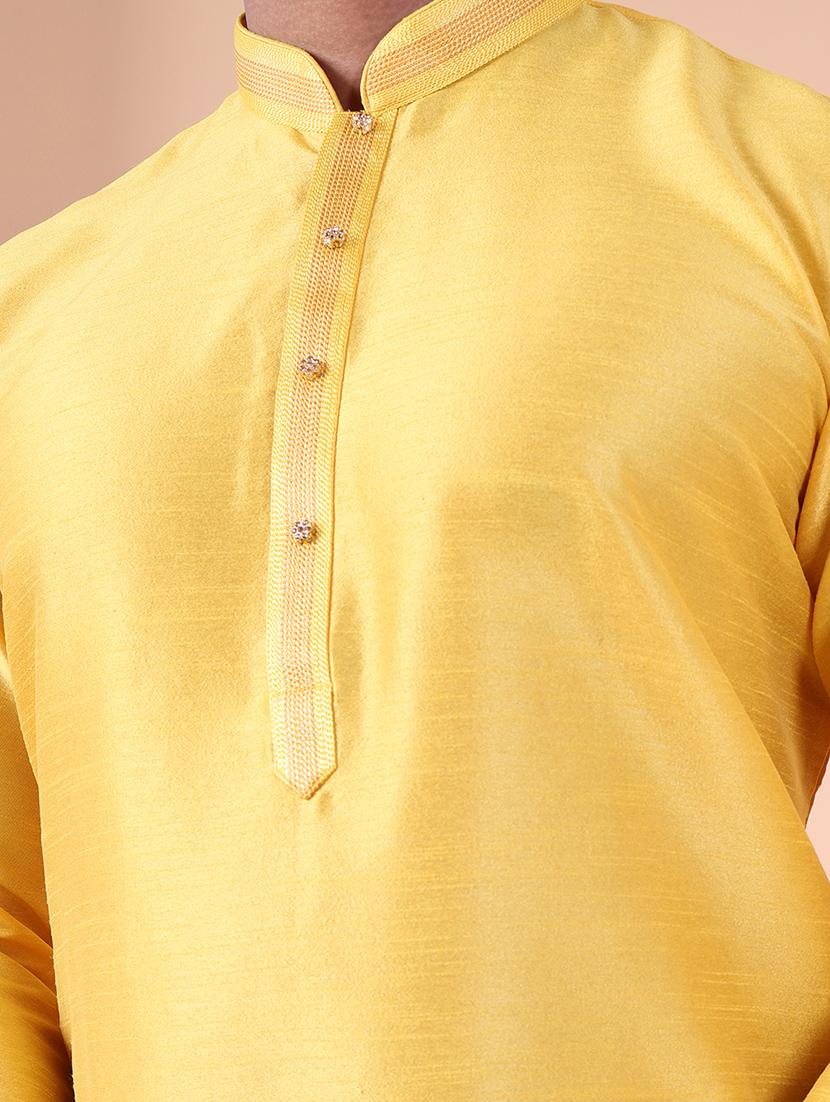 men mandarin neck kurta pyjama ethnic wear set - 22062022 - Standard Image - 5