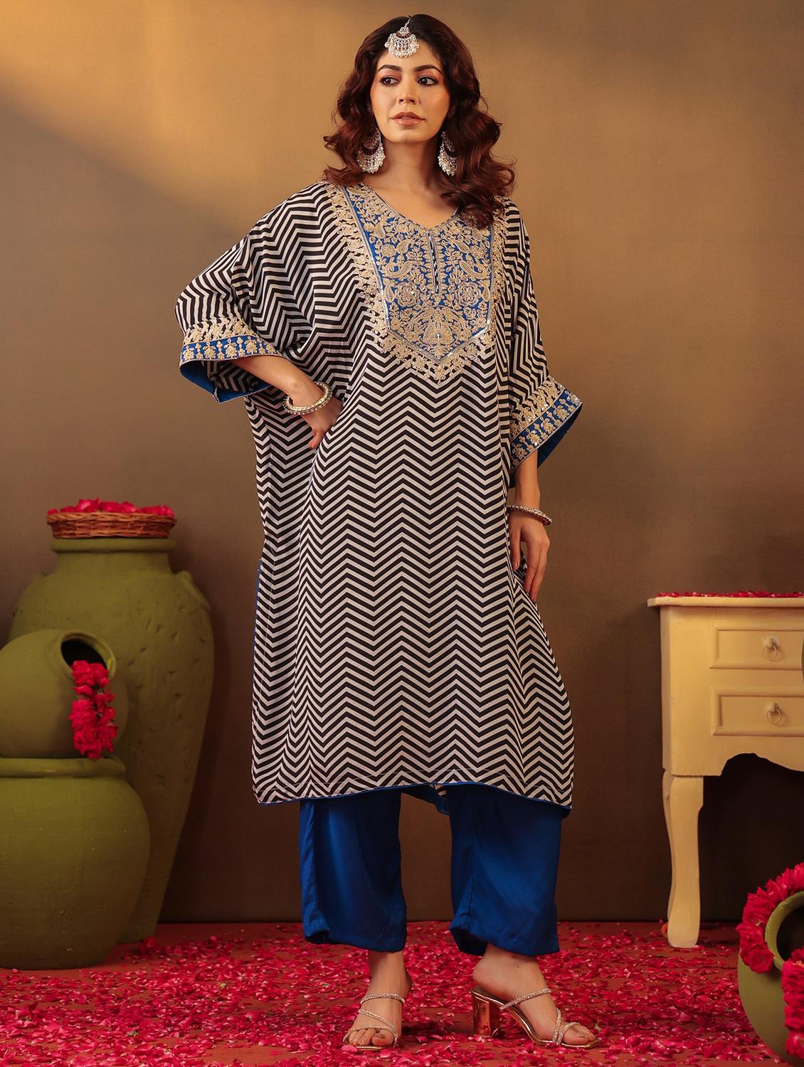 blue silk blend coord set - 22062029 - Zoom Image - 0