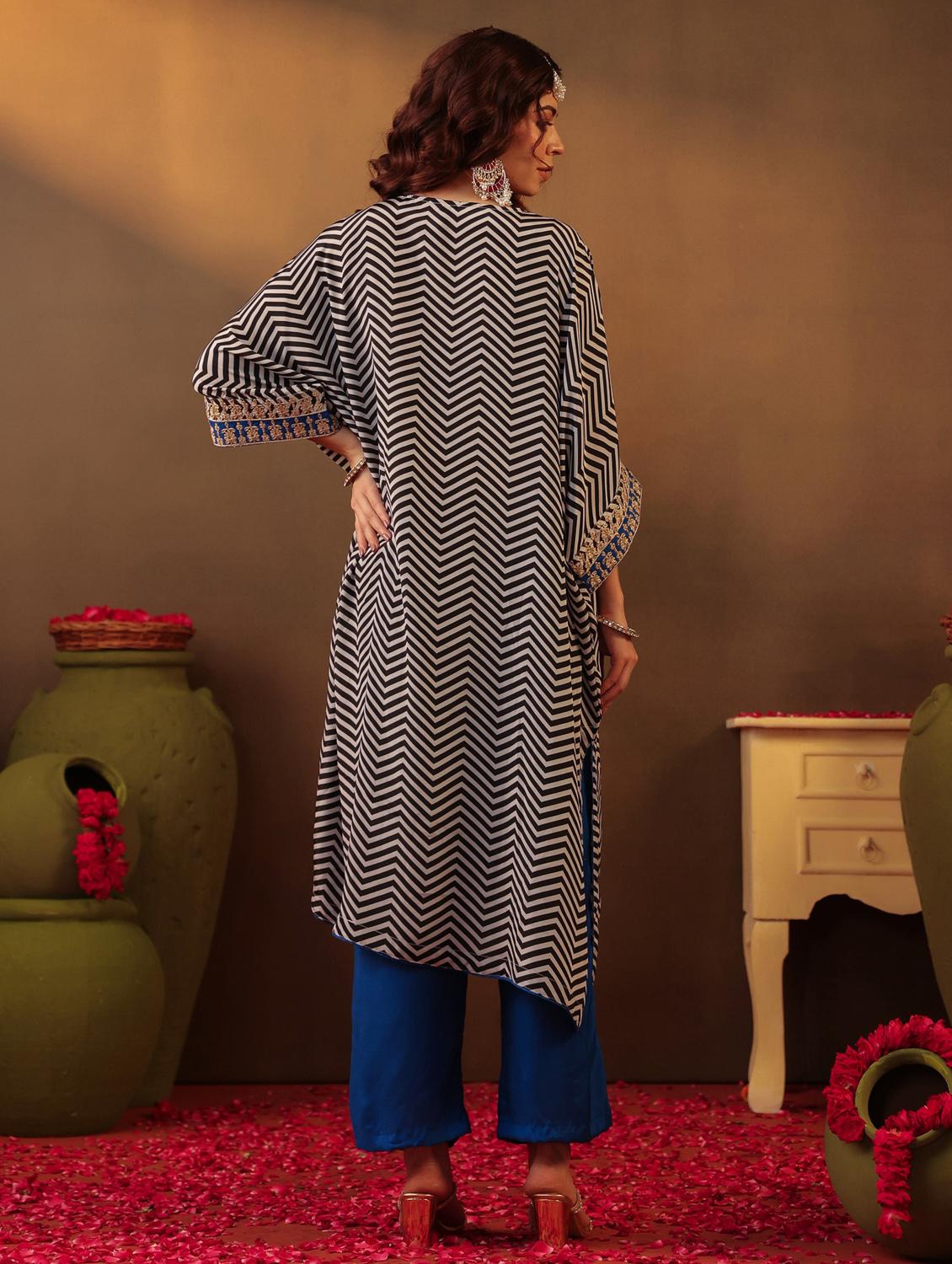 blue silk blend coord set - 22062029 - Standard Image - 3