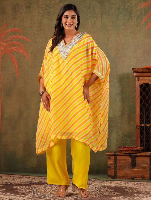 yellow silk blend coord set - 22062031 - Standard Image - 0