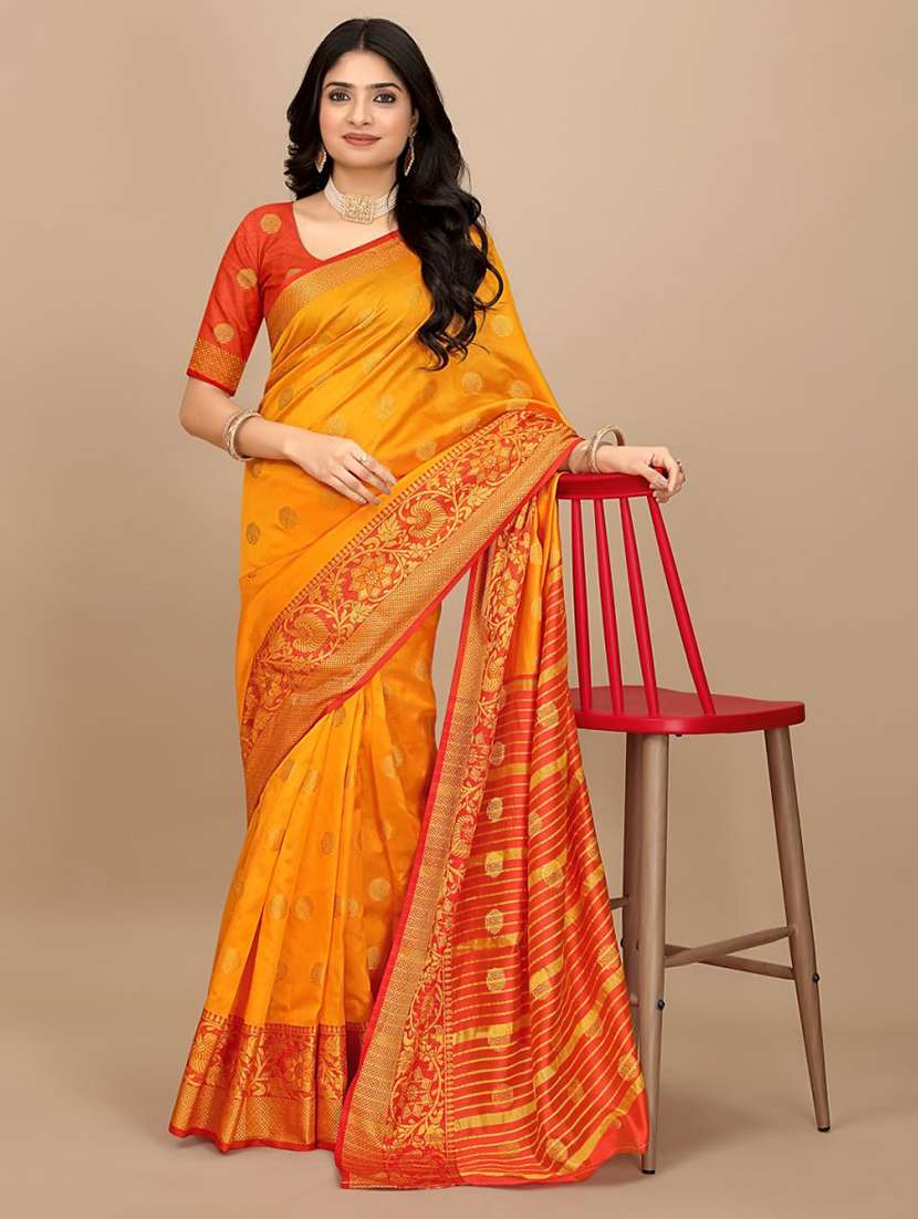 women self design banarasi saree with blouse - 22062115 - Zoom Image - 0