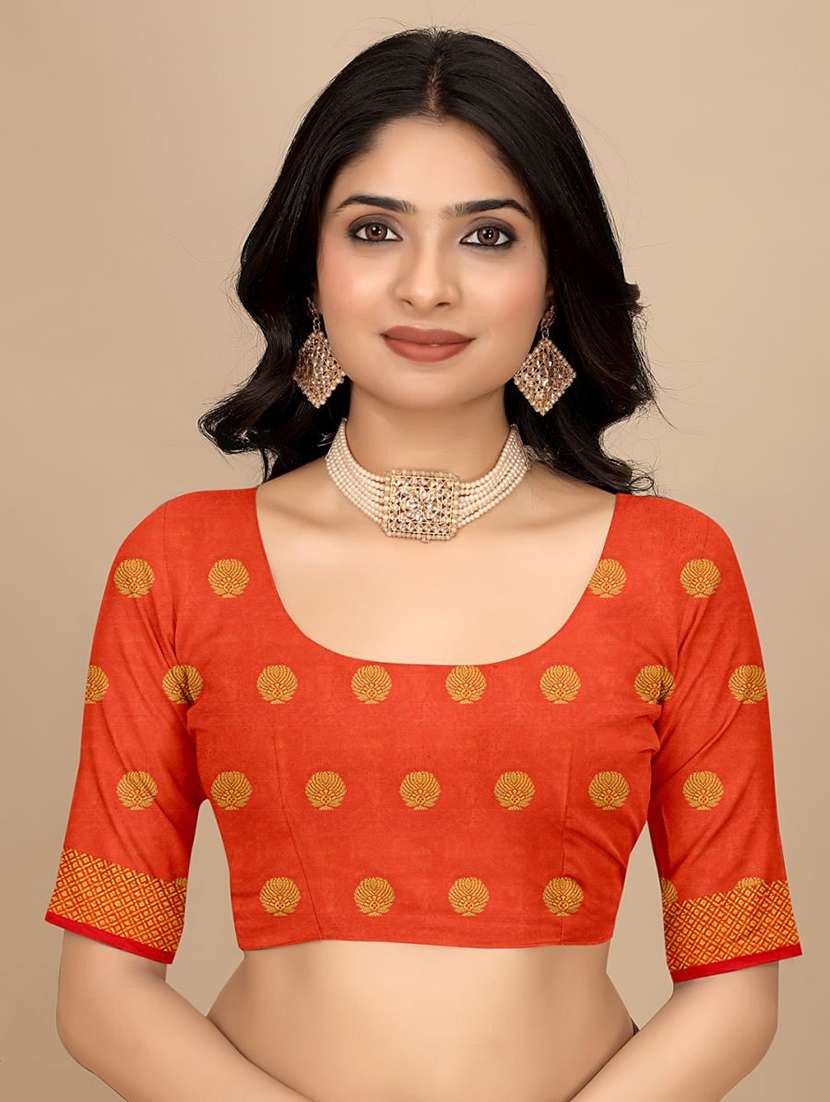 women self design banarasi saree with blouse - 22062115 - Standard Image - 5
