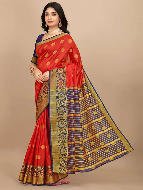 women self design banarasi saree with blouse - 22062116 - Zoom Image - 0