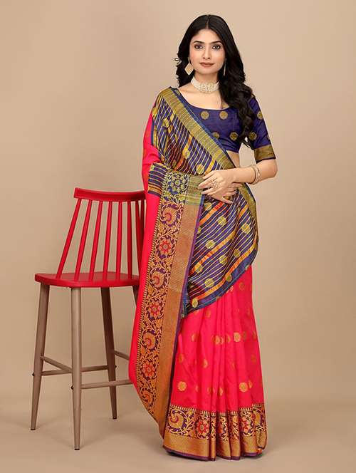 women self design banarasi saree with blouse - 22062117 - Standard Image - 0