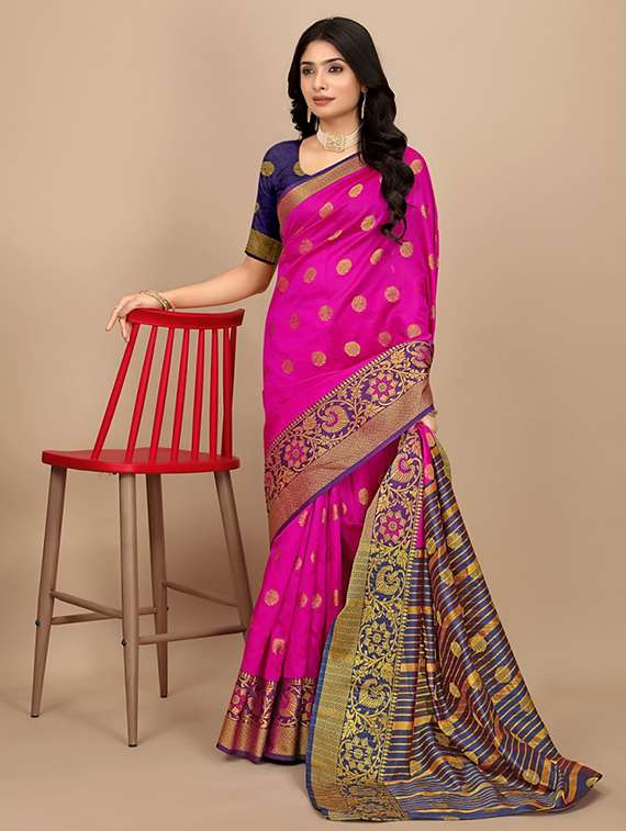 women self design banarasi saree with blouse - 22062118 - Zoom Image - 0